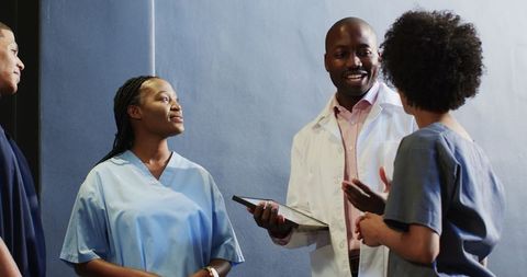 Medical staff team building and recognition celebration