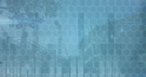 Abstract Digital Financial Network Concept with People