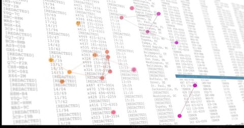 Financial Data Processing Screen with Global Connection Interface - Download Free Stock Images Pikwizard.com