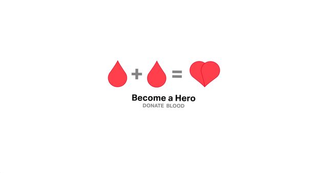 Donate Blood Typography with Heart Illustration for Blood Donation Awareness - Download Free Stock Images Pikwizard.com