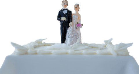 transparent wedding cake bride and groom topper decoration - Download Free Stock Videos Pikwizard.com