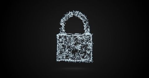 Digital Lock Composed of Light Particles Representing Cybersecurity - Download Free Stock Images Pikwizard.com