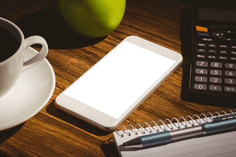 Smartphone with Transparent Background on Wooden Desk - Download Free Stock Videos Pikwizard.com