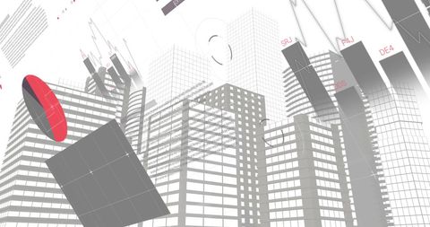 Digital Financial Data Over Futuristic Cityscape Background - Download Free Stock Images Pikwizard.com