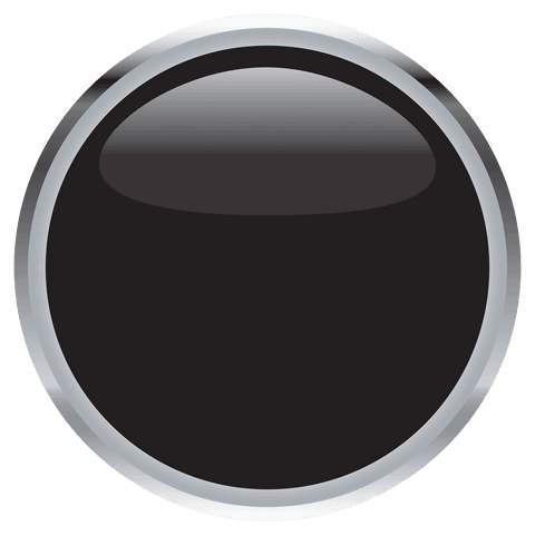 black circle vector with chrome frame on transparent background - Download Free Stock Videos Pikwizard.com