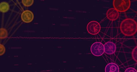 Futuristic Technology Network with Data Visualizations - Download Free Stock Images Pikwizard.com