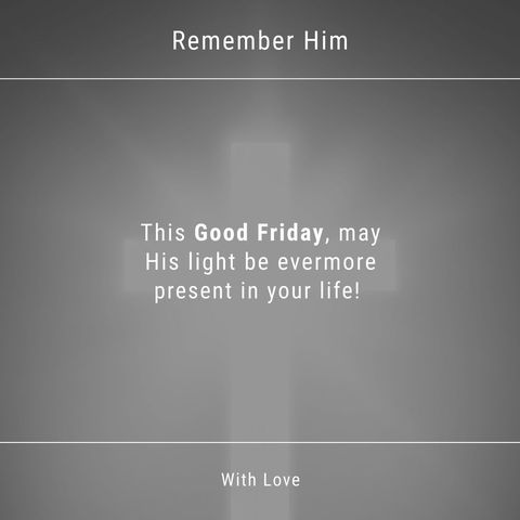 inspirational good friday message with subtle cross - Download Free Stock Templates Pikwizard.com