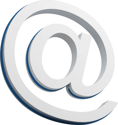 3D Transparent At Symbol Close-Up View Email - Download Free Stock Videos Pikwizard.com