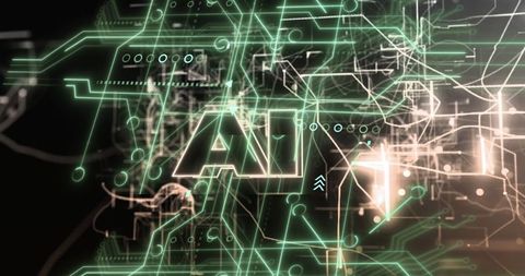 Digital Interface with AI Technology Integration Circuit - Download Free Stock Images Pikwizard.com