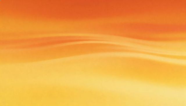 Warm orange yellow gradient with subtle wavy bands minimalist wide abstract background