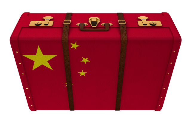 Red Suitcase with Chinese Flag on Transparent Background for Travel and Nationality Concepts - Download Free Stock Videos Pikwizard.com