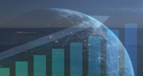 Global Data Analytics and Business Growth Concept Visual