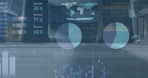 Businesspeople Walking with Overlaid Financial Data and Graphs - Download Free Stock Images Pikwizard.com