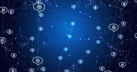 Digital Network with AI Data Processing Icons - Download Free Stock Images Pikwizard.com