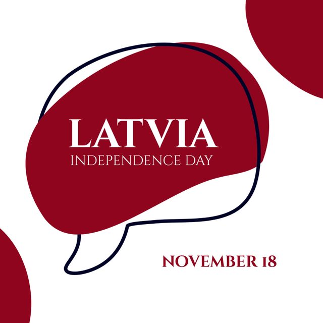 Latvia Independence Day Anniversary Celebration Graphic - Download Free Stock Templates Pikwizard.com