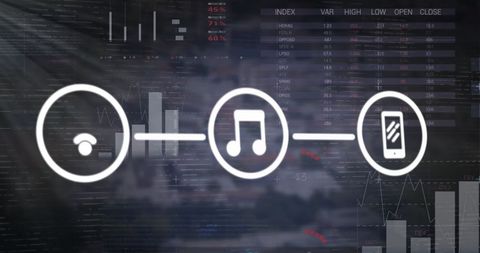 Digital Icons Illustrating Data Transfer in Business Technology - Download Free Stock Images Pikwizard.com