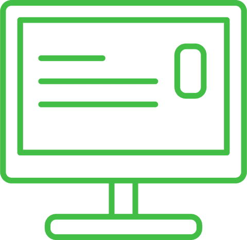 transparent green outline monitor illustration on white background - Download Free Stock Videos Pikwizard.com