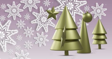 Festive Christmas Tree Decorations with Purple Background - Download Free Stock Images Pikwizard.com