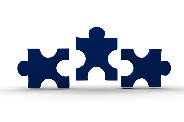 Blue Puzzle Pieces on Transparent Background Illustration - Download Free Stock Videos Pikwizard.com