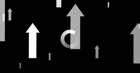 digital arrows with data loading ring on black background - Download Free Stock Images Pikwizard.com