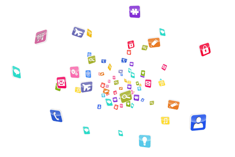 Colorful Digital Icons on Transparent Background Demonstrating Technology Variety - Download Free Stock Videos Pikwizard.com