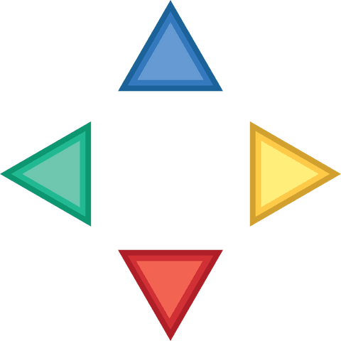 colorful triangular buttons on transparent background for games - Download Free Stock Videos Pikwizard.com