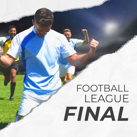Diverse Male Soccer Players Celebrating at Football League Final - Download Free Stock Templates Pikwizard.com