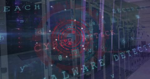 Cybersecurity surveillance in data center with digital interface