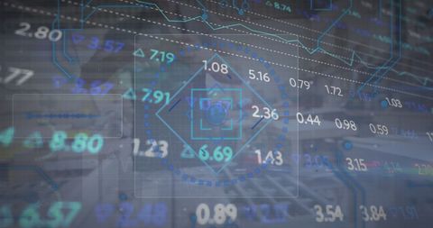 Futuristic Data Overlay in Industrial Workshop - Download Free Stock Images Pikwizard.com