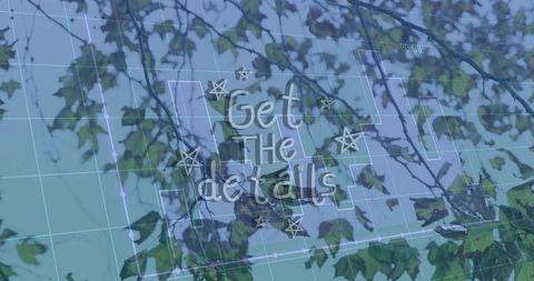 Abstract Nature and Technology Overlay with Motivational Text