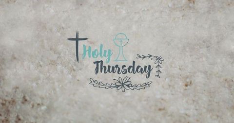Holy thursday religious celebration inspired banner background