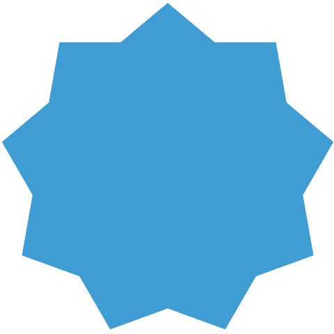 Blue Star-Shaped Banner with Transparent Background - Download Free Stock Videos Pikwizard.com