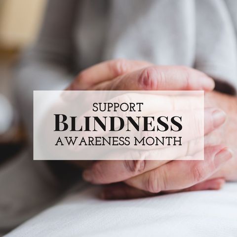 support blindness awareness month with caring hands - Download Free Stock Templates Pikwizard.com