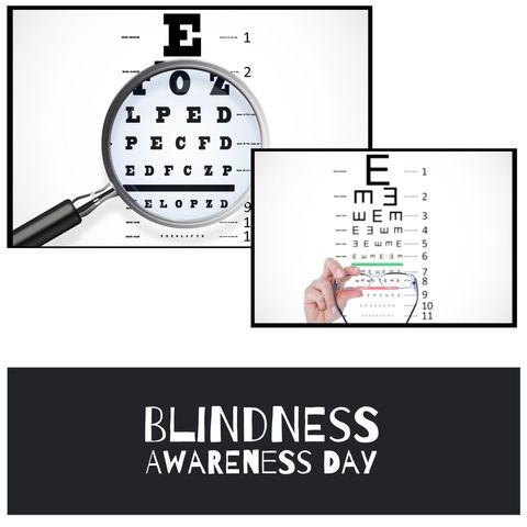 blindness awareness day with eye exam highlights - Download Free Stock Templates Pikwizard.com