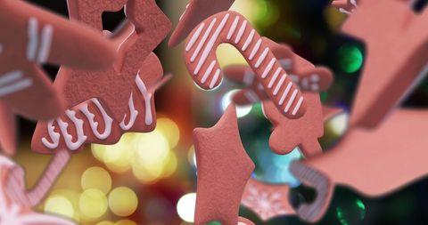 Festive Gingerbread Cookies with Lights