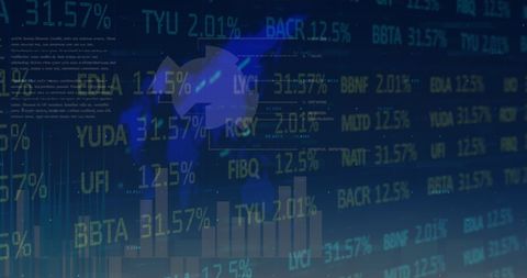 Digital Interface of European Financial Market with Data Charts - Download Free Stock Images Pikwizard.com