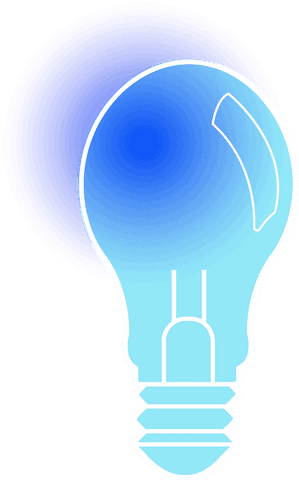 Innovative Blue Gradient Transparent Lightbulb Icon - Download Free Stock Videos Pikwizard.com