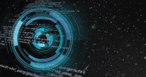 Digital Interface and Data Processing Animation