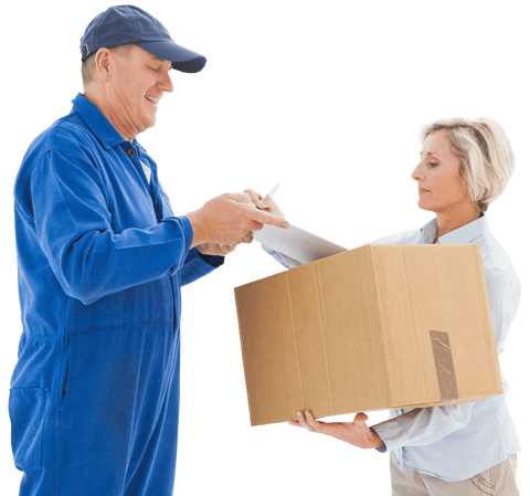 Transparent Delivery Handshake and Package Exchange - Download Free Stock Videos Pikwizard.com
