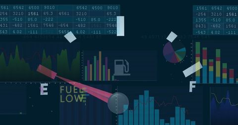 Digital Data Visualization on Automotive Interface - Download Free Stock Images Pikwizard.com