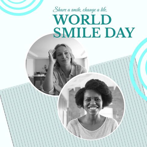 celebrating world smile day with diversity and joyful expressions - Download Free Stock Templates Pikwizard.com
