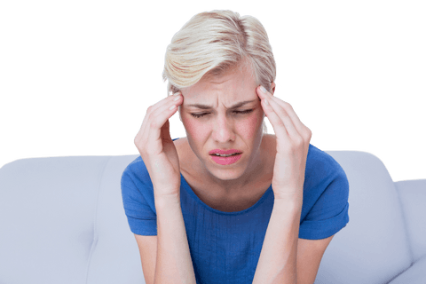 Transparent Background Woman Headache Gesture Relief Seeking - Download Free Stock Videos Pikwizard.com