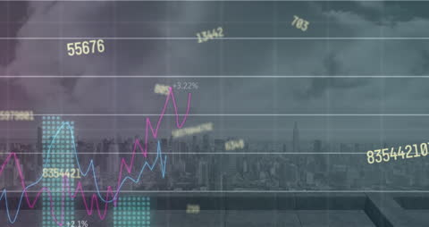 Innovative Data Visualization Over Urban Cityscape