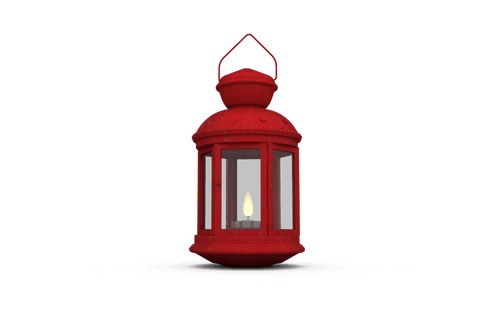 Transparent Red Lantern with Realistic Glowing Flame - Download Free Stock Videos Pikwizard.com