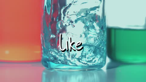 Social Media Engagement Concept with Colorful Beaker Animation