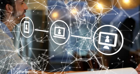 Global Network Security and Digital Interface Concept