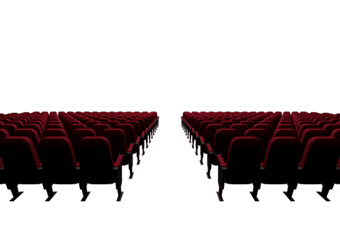 row of transparent empty theater seats with black background - Download Free Stock Videos Pikwizard.com