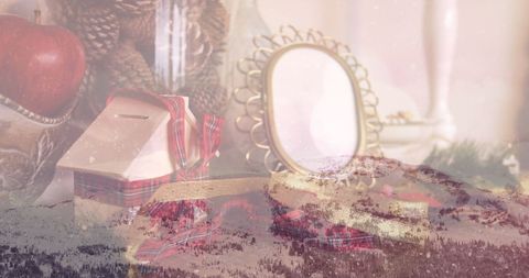 Dreamy Winter Wonderland Merges with Christmas Decorations