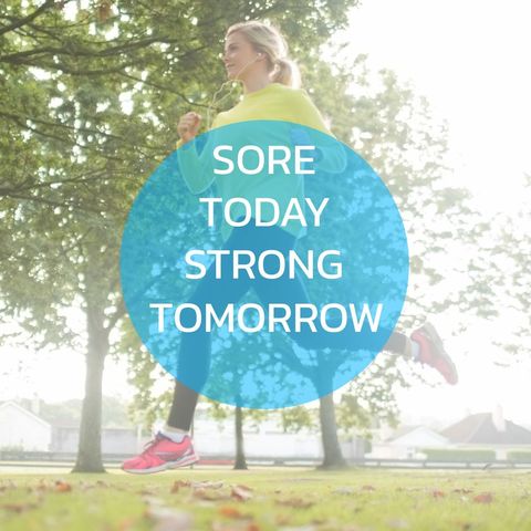 woman jogging with motivational fitness quote - Download Free Stock Templates Pikwizard.com