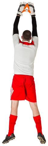 caucasian soccer goalkeeper jumping on transparent background - Download Free Stock Videos Pikwizard.com